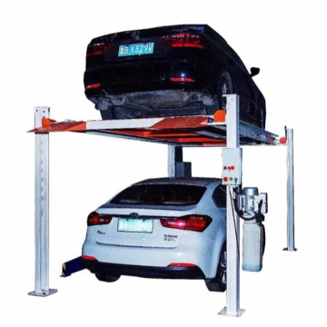 pjs two post two layer mechanical vertical parking machine